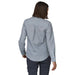 Patagonia Women's Self Guided Hike Shirt Long Sleeve  Journeys: Steam Blue Image 03