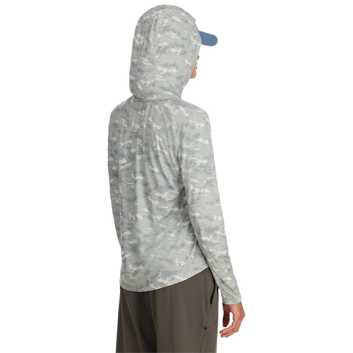 Simms Women's Challenger Solar Hoody Ghost Camo Sterling Image 03