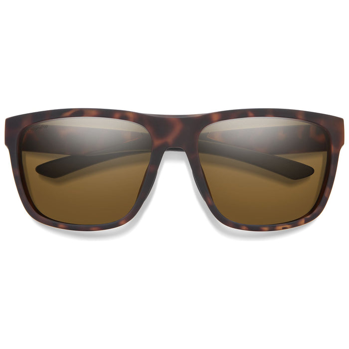 Smith Barra Sunglasses Matte Tortoise ChromaPop Glass Polarized Brown