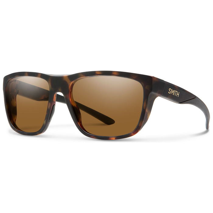 Smith Barra Sunglasses Matte Tortoise ChromaPop Polarized Brown