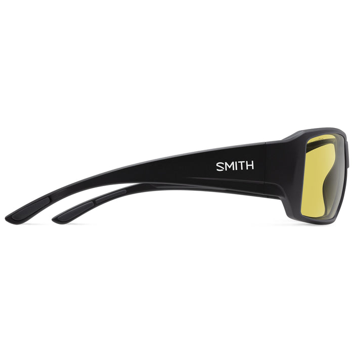 Smith Guide's Choice S Sunglasses Matte Black ChromaPop Glass Polarized Low Light Yellow