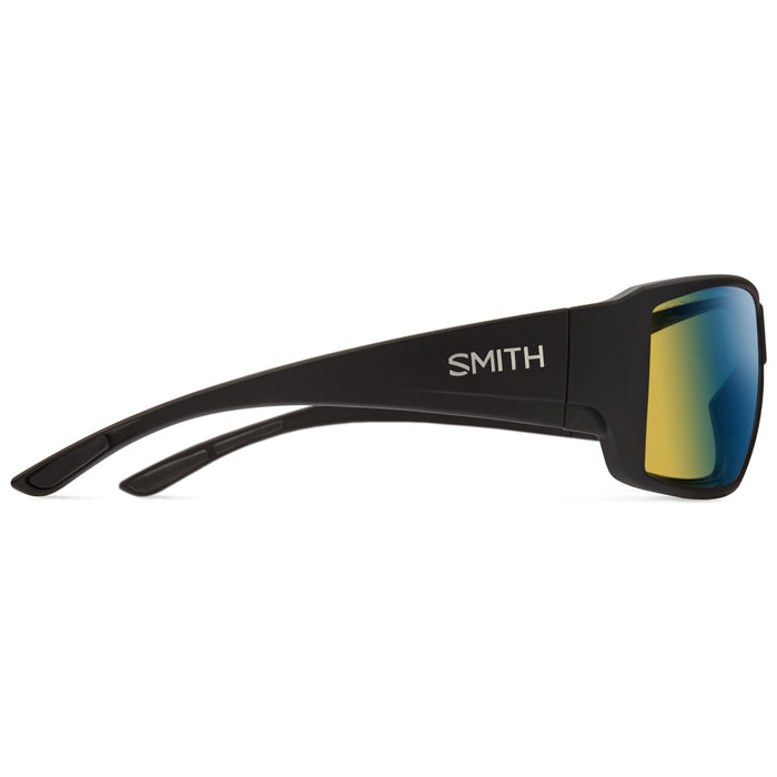 Smith Guide's Choice Sunglasses Matte Black ChromaPop Glass Polarchromic Yellow Blue Mirror