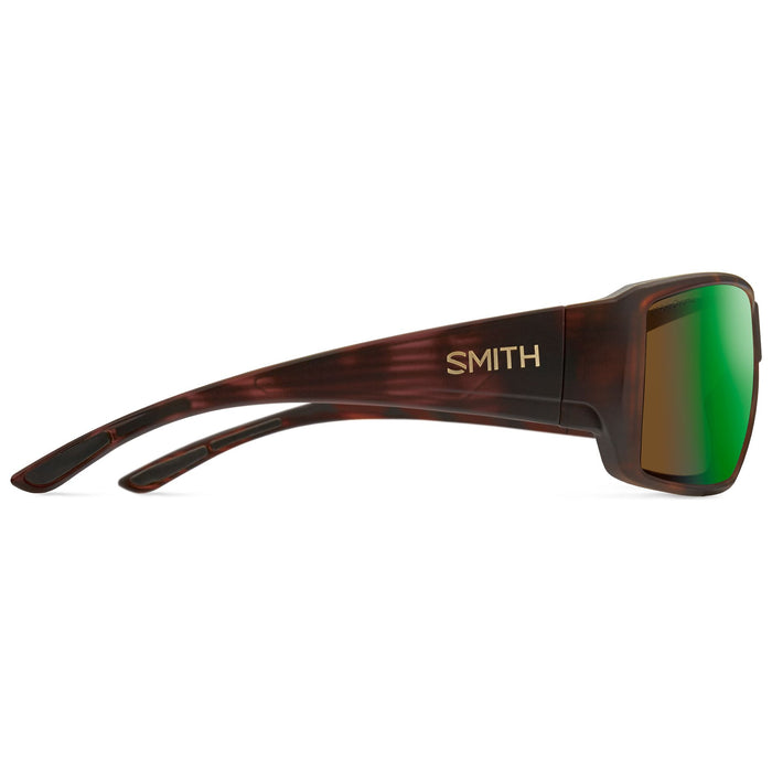 Smith Guide's Choice Sunglasses Matte Tortoise ChromaPop Glass Polarchromic Brown Green Mirror
