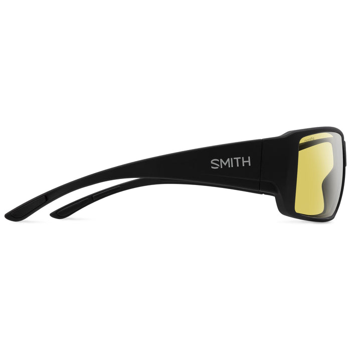 Smith Guide's Choice XL Sunglasses Matte Black ChromaPop Glass Polarized Low Light Yellow
