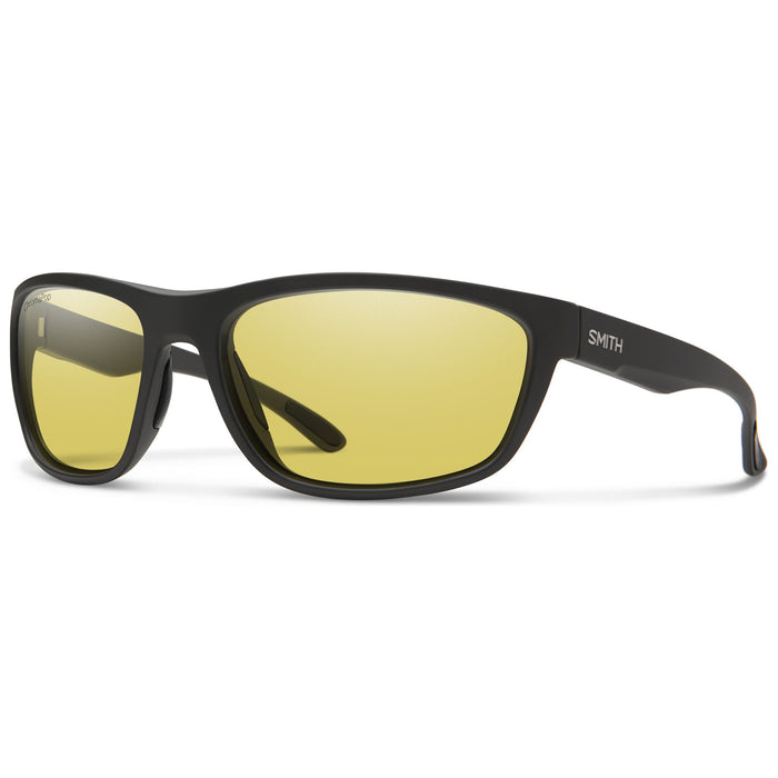 Smith Redding Sunglasses Matte Black ChromaPop Glass Polarized Low Light Yellow