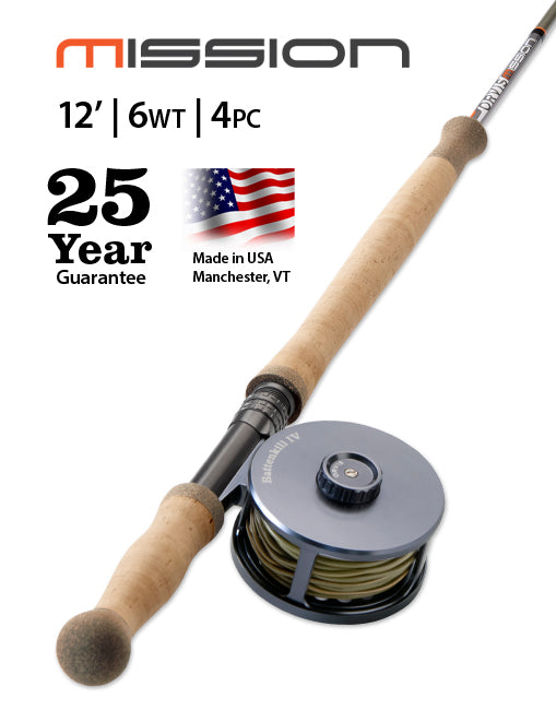 Orvis Mission 12'0" 6wt 4pc Fly Rod