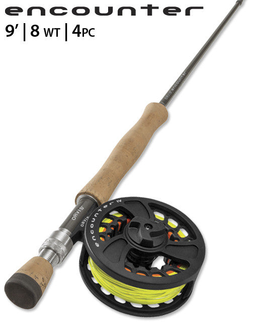 Orvis Encounter 9'0" 8wt 4pc Fly Rod & Reel Outfit