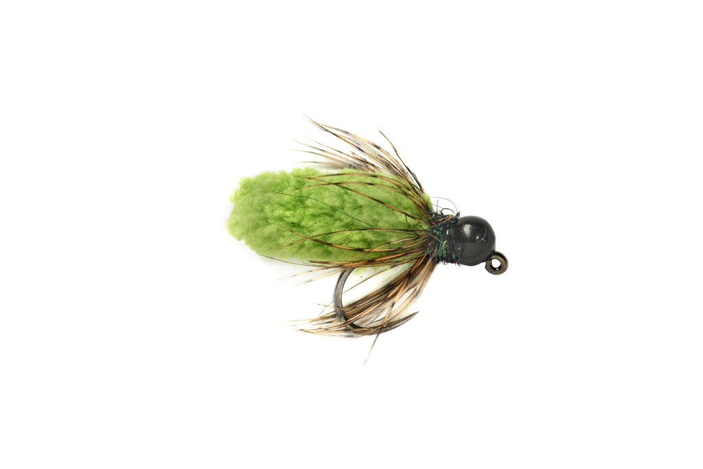 Mop Fly Chartreuse Barbless