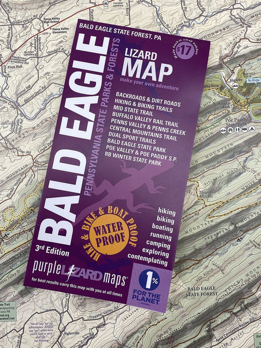 Purple Lizard Map - Bald Eagle 4th Edition
