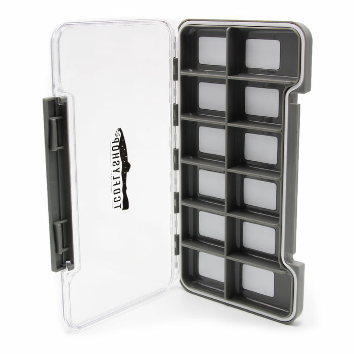 TCO Fly Box - Waterproof thin box 12 Compartment