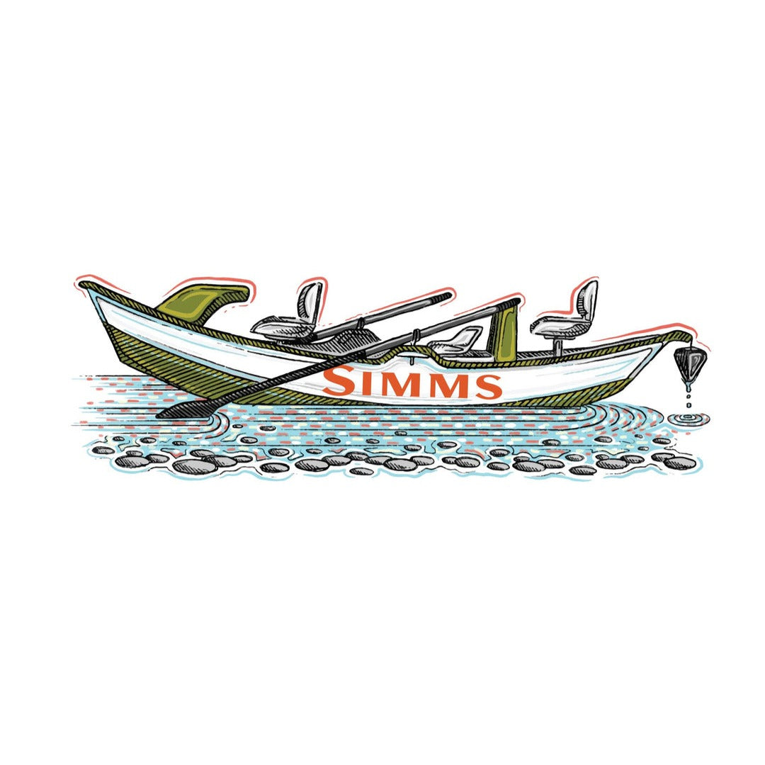 Simms Catch Your Drift Sticker — TCO Fly Shop