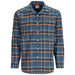 Simms Coldweather LS Shirt Neptune Sun Glow Ombre Plaid Image 01