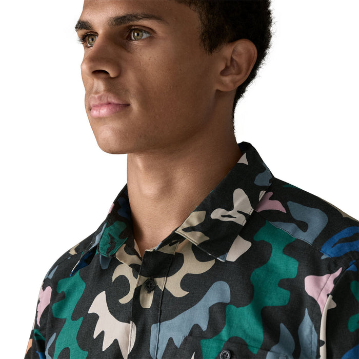 Patagonia Men's Go To Shirt Kaleido: Black