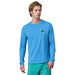 Patagonia Men's L/S Cap Cool Daily Graphic Shirt Unity Fitz: Vessel Blue X-Dye Image 02