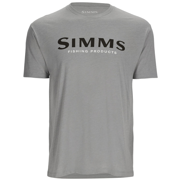 Simms Logo T-Shirt Cinder Heather Image 01