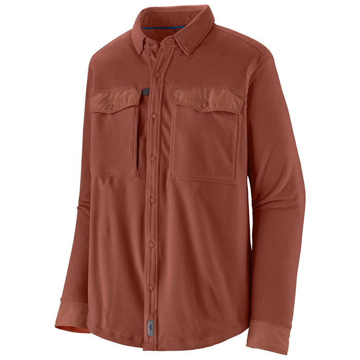 Patagonia Men's Early Rise Snap Shirt LS Burl Red Image 01