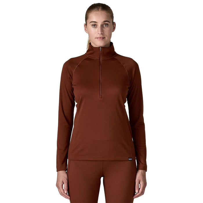 Patagonia Women's Cap Mid Weight Zip Neck Dried Vanilla Image 02