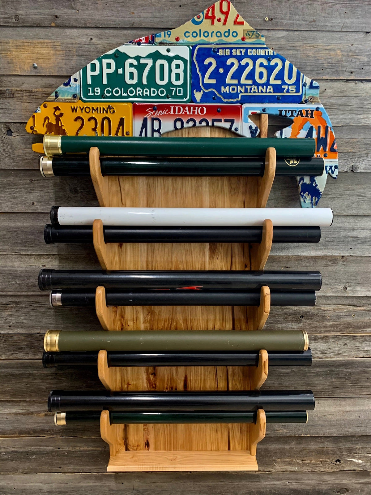 Custom Trout Rod Rack - Hickory — TCO Fly Shop