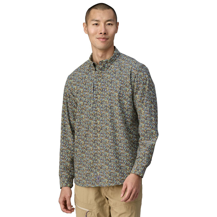 Patagonia Men's L/S Sun Stretch Shirt Lose Yourself: Utility Blue Image 02