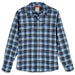 Simms Men's Gallatin Flannel LS Shirt Kennebec Plaid: Steel Blue Image 01