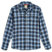 Simms Men's Gallatin Flannel LS Shirt Kennebec Plaid: Steel Blue Image 01