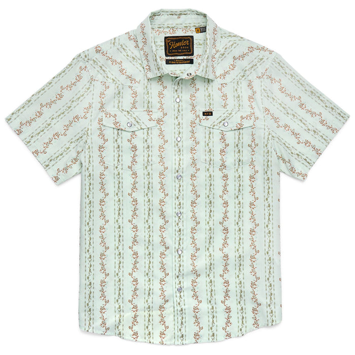 Howler Brothers H Bar B Snapshirt Hibiscus Ribbons : Mint Image 01