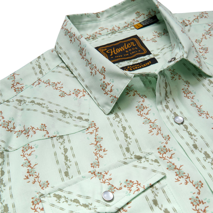 Howler Brothers H Bar B Snapshirt Hibiscus Ribbons : Mint Image 04