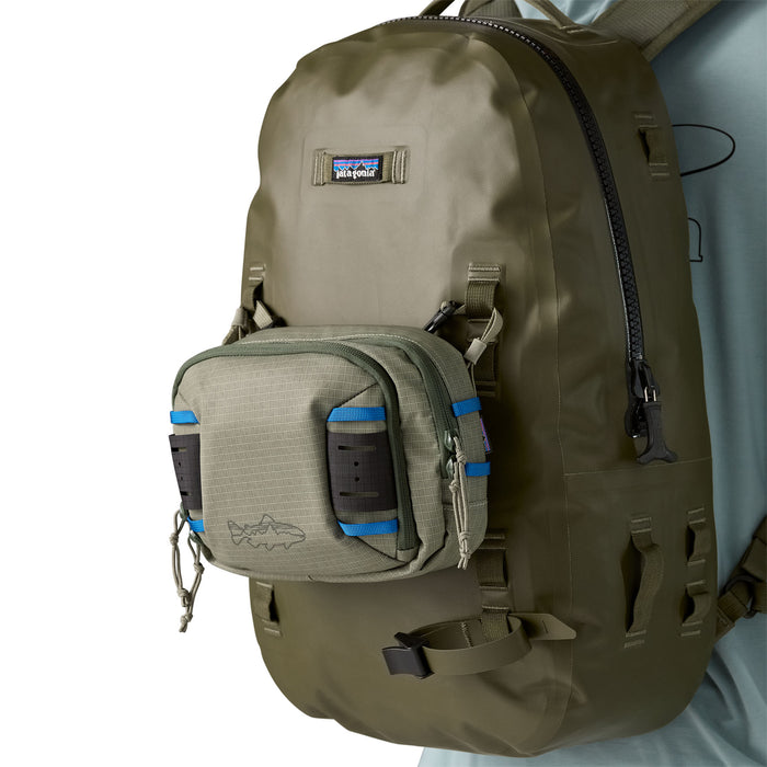 patagonia waterproof bags Stormsurge Pack Worn Wear with a 29 Patagonia Stormfront roll-top boat bag