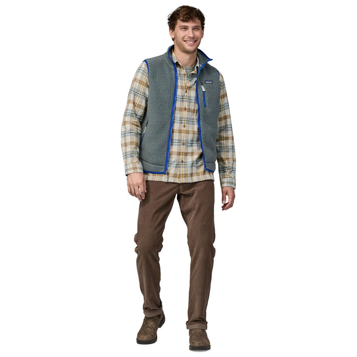 Patagonia Men's Organic Cotton Midweight Fjord Flannel LS Shirt Fields: Natural Image 02