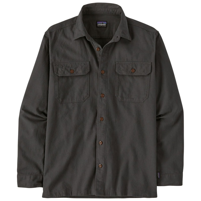 Patagonia Men's Organic Cotton Midweight Fjord Flannel LS Shirt Forge Grey Image 01