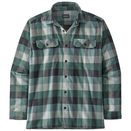 Patagonia Men's Organic Cotton Midweight Fjord Flannel LS Shirt Guides: Nouveau Green Image 01