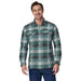 Patagonia Men's Organic Cotton Midweight Fjord Flannel LS Shirt Guides: Nouveau Green Image 02