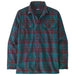 Patagonia Men's Organic Cotton Midweight Fjord Flannel LS Shirt Ice Caps: Belay Blue Image 01