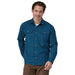 Patagonia Men's Organic Cotton Midweight Fjord Flannel LS Shirt Lagom Blue Image 03