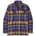 Patagonia Men's Organic Cotton Midweight Fjord Flannel LS Shirt Sun Rays: Obsidian Plum Image 01