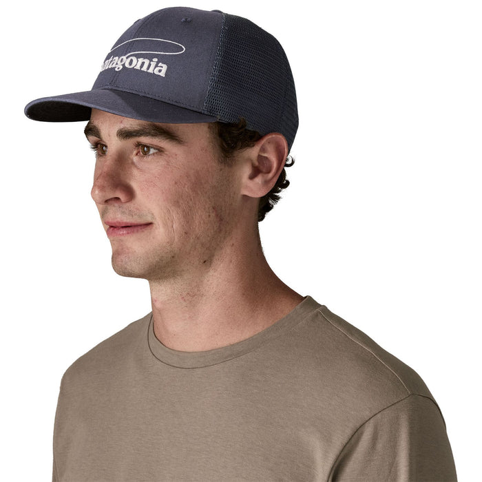 Patagonia Take a Stand Trucker Hat Casting Logo: Smolder Blue Image 02