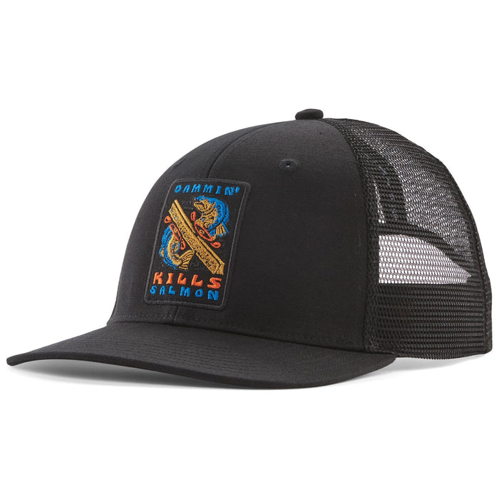 Patagonia Take A Stand Trucker Hat Dammin' Kills: Black Image 01