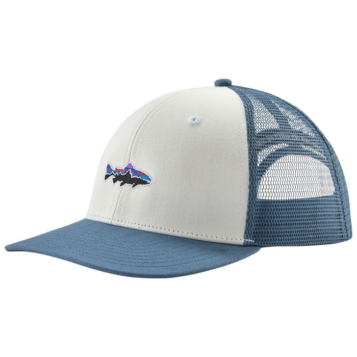 Patagonia Take a Stand Trucker Hat Stand Up Trout: White Image 01