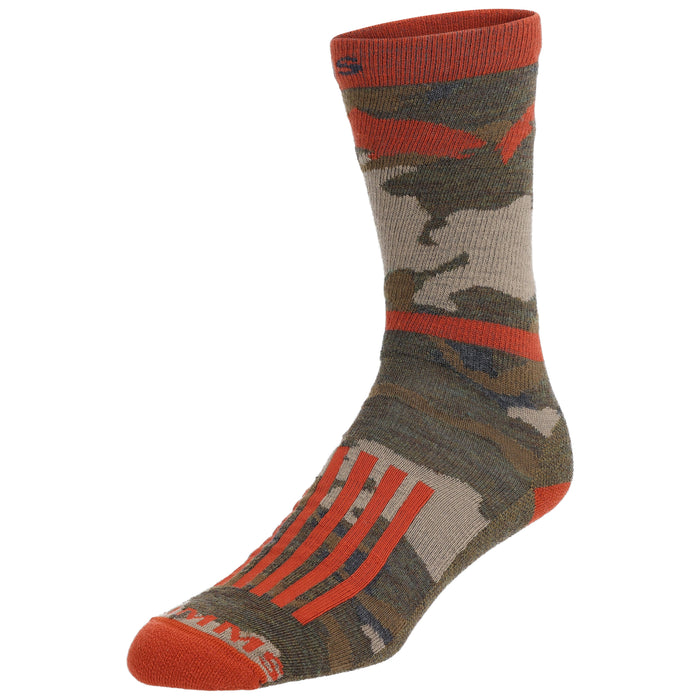 Simms Daily Sock Regiment Camo Olive Drab Image 01