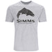 Simms Wood Trout Fill T Shirt Grey Heather Image 01