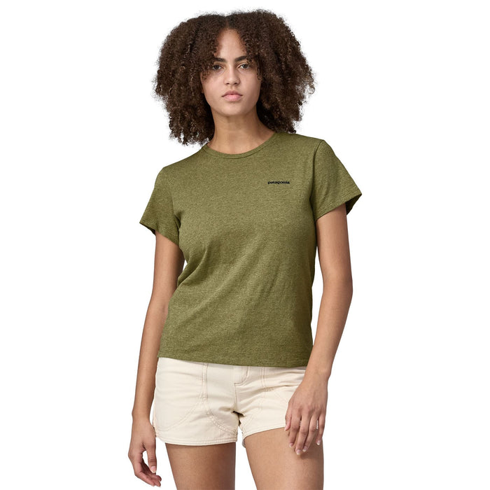 Patagonia Women's P-6 Logo Responsibili-Tee Buckhorn Green Image 03