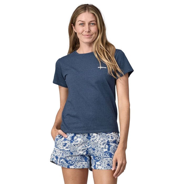Patagonia Women's P-6 Logo Responsibili-Tee Utility Blue Image 03