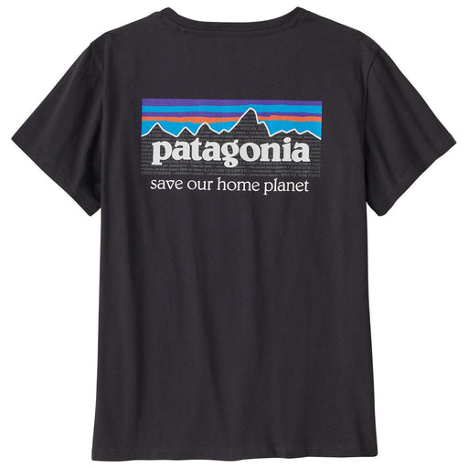 Patagonia Women's P 6 Mission Organic T-Shirt Ink Black Image 01