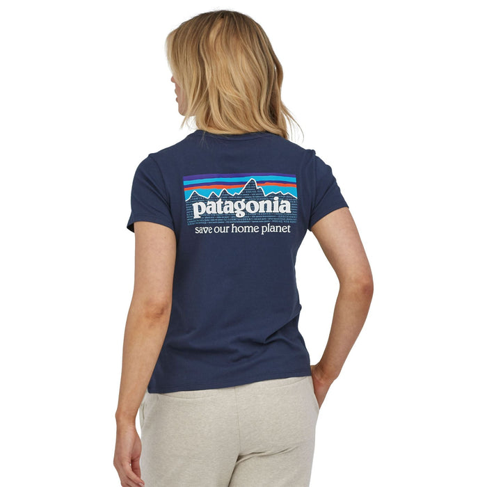 Patagonia Women's P 6 Mission Organic T-Shirt New Navy Image 04