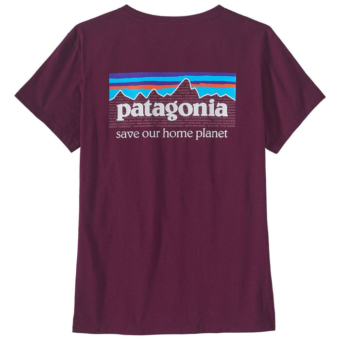 Patagonia Women's P 6 Mission Organic T-Shirt Night Plum Image 01