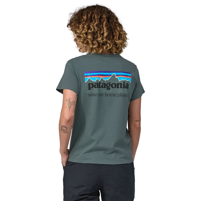 Patagonia Women's P 6 Mission Organic T-Shirt Nouveau Green Image 04
