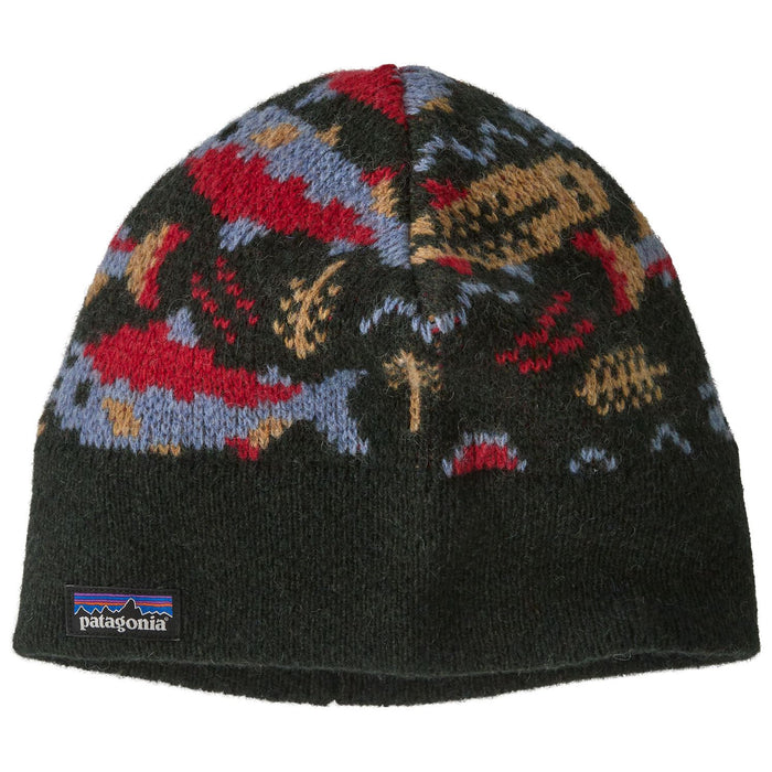 Patagonia Fun Hog Beanie Salmon Energy: Old Growth Green Image 01