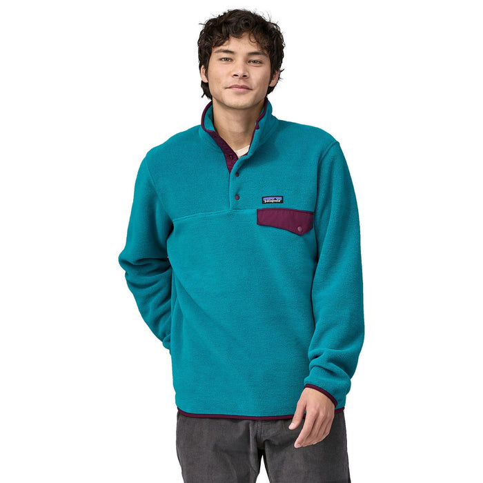Patagonia Men's Lightweight Synchilla Snap T Pullover Belay Blue Image 02