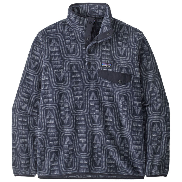 Patagonia Men's Lightweight Synchilla Snap-T Pullover Flow: Sunken Blue Image 01