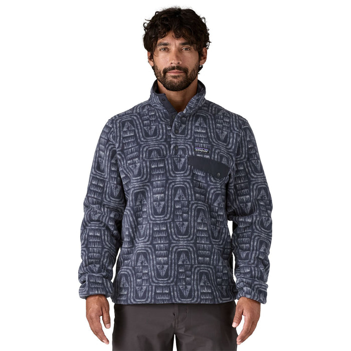 Patagonia Men's Lightweight Synchilla Snap-T Pullover Flow: Sunken Blue Image 02